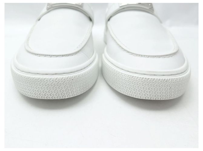 Hermès SNEAKERS HERMES GAME SLIP ON H231727ZH 41 PELLE BIANCA Bianco - vista 4
