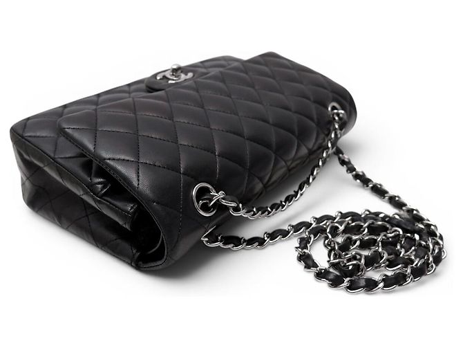 BORSA CHANEL TIMELESS CLASSIC MEDIUM A01112 IN PELLE MATELASSÉ Nero - vista 4
