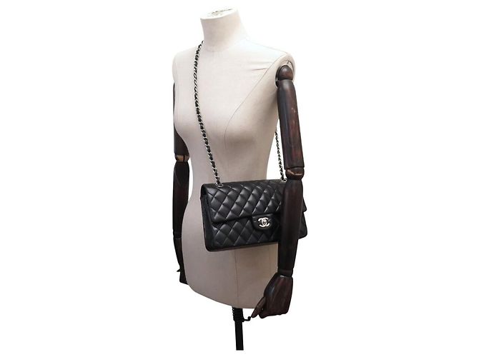BORSA CHANEL TIMELESS CLASSIC MEDIUM A01112 IN PELLE MATELASSÉ Nero - vista 5