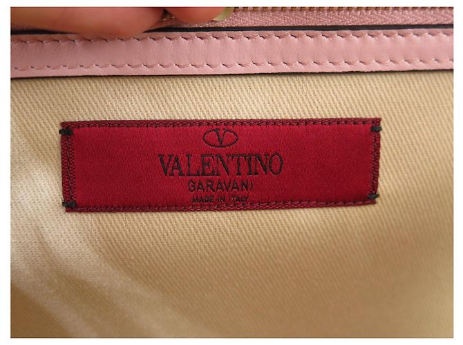 BORSA A SPALLA VALENTINO ROCKSTUD GLAM LOCK MEDIUM IN PELLE ROSA - vista 9