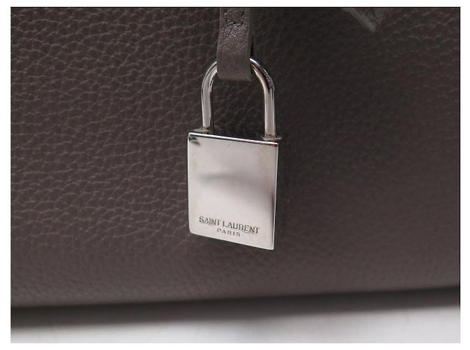 Jour NUOBA BORSA SAINT LAURENT CLASSIC DAY BAG SMALL 355153 TRACULLA Grigio - vista 15
