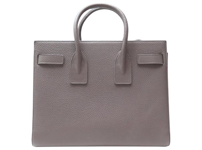 Jour NUOBA BORSA SAINT LAURENT CLASSIC DAY BAG SMALL 355153 TRACULLA Grigio - vista 2