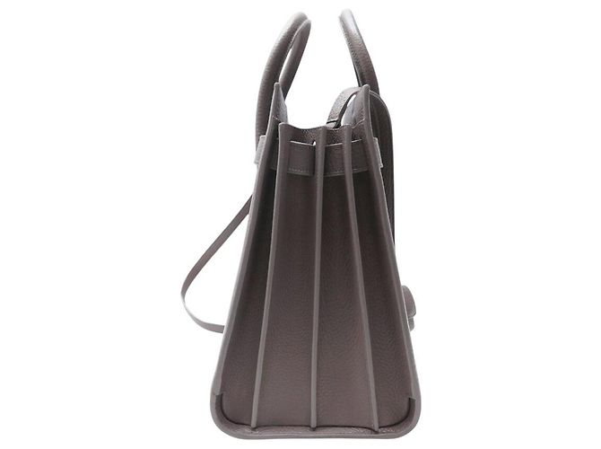 Jour NUOBA BORSA SAINT LAURENT CLASSIC DAY BAG SMALL 355153 TRACULLA Grigio - vista 3