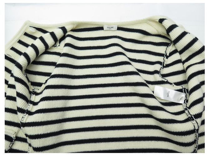Céline NEUER CELINE CARDIGAN JACKE GESTREIFT 2A98S570P S 36 Wolle - Ansicht 4