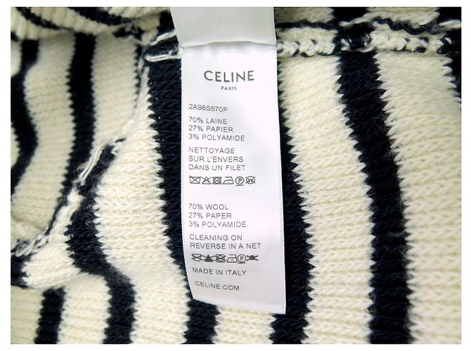 Céline NEUER CELINE CARDIGAN JACKE GESTREIFT 2A98S570P S 36 Wolle - Ansicht 7