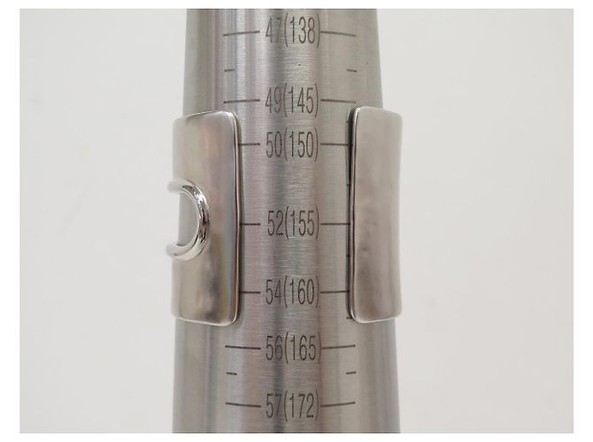 NEUES GOOSSENS ARMBAND MANCHETTE SCHLIEẞE MESSING PALLADIUM S 15.5 STRAP BANGLE Silber - Ansicht 7