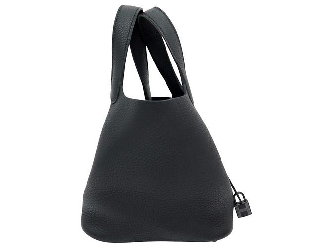 Hermès NUEVO BOLSO HERMES PICOTIN 18 SO NEGRO DE CUERO TAURILLON CLEMENCE TOTE - vista 3