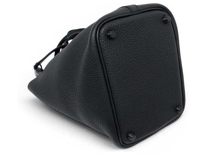 Hermès NUEVO BOLSO HERMES PICOTIN 18 SO NEGRO DE CUERO TAURILLON CLEMENCE TOTE - vista 5