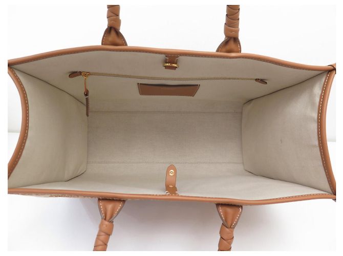 NUOVA BORSA BURBERRY FREYA PAILLE BB IN RAFIA BEIGE - vista 6