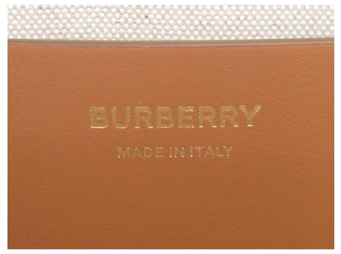 NUOVA BORSA BURBERRY FREYA PAILLE BB IN RAFIA BEIGE - vista 7
