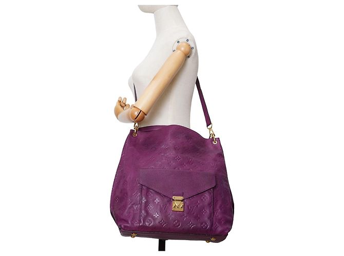 Louis Vuitton Metis Hobo Bag aus Monogram Empreinte Leder Violett Lila - Ansicht 2