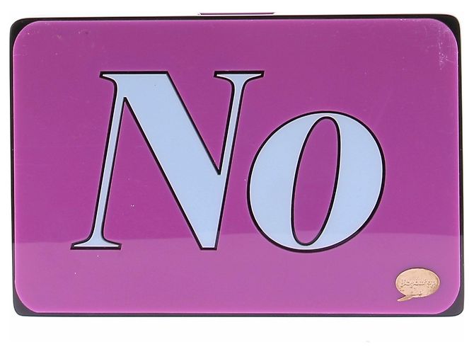 Autre Marque Clutch YAZBUKEY Yes No Blu in Plastica - vista 3