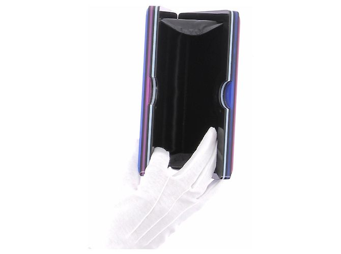 Autre Marque Clutch YAZBUKEY Yes No Blu in Plastica - vista 7