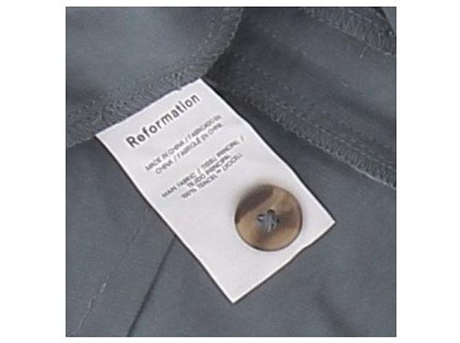 Pantaloni Reformation in lana grigi Grigio - vista 5