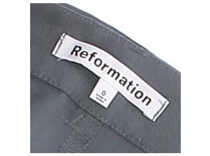 Pantaloni Reformation in lana grigi Grigio - vista 6