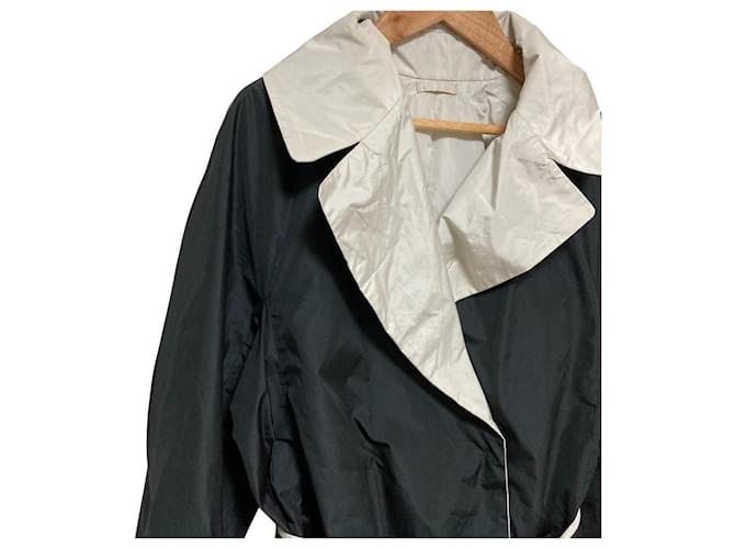 Abrigo reversible de lana THE CUBE Max Mara Negro Blanco roto - vista 2
