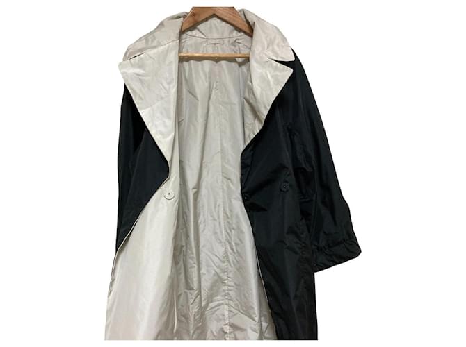 Abrigo reversible de lana THE CUBE Max Mara Negro Blanco roto - vista 3