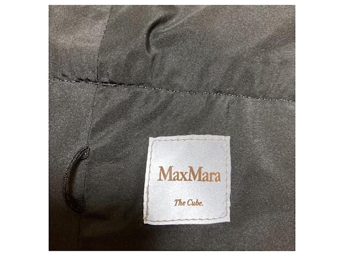 Abrigo reversible de lana THE CUBE Max Mara Negro Blanco roto - vista 9
