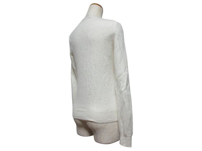 Cardigan in maglia THEORY AIRY CASHMERE Bianco - vista 3