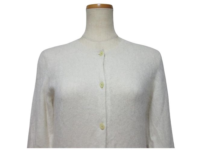 Cardigan in maglia THEORY AIRY CASHMERE Bianco - vista 4