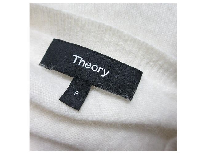Cardigan in maglia THEORY AIRY CASHMERE Bianco - vista 5