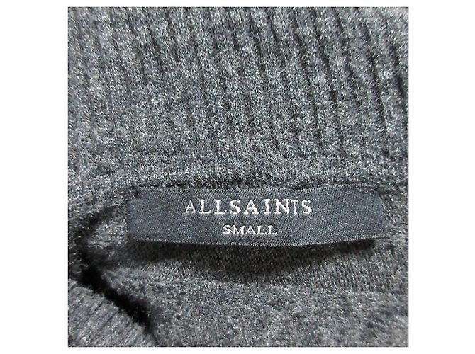 Autre Marque AllSaints MURIEL DRESS Kleid Kleid Braun Anthrazitgrau - Ansicht 8