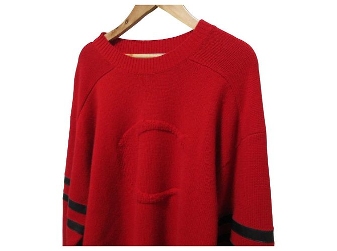 Strickpullover im Football-Stil Coach Champion Kollaboration Rot - Ansicht 4