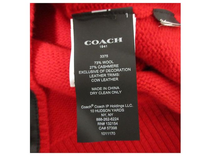 Strickpullover im Football-Stil Coach Champion Kollaboration Rot - Ansicht 7