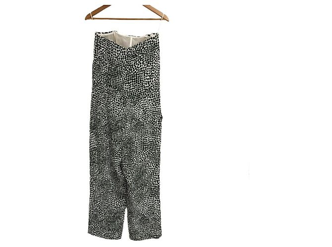 Stella Mc Cartney Stella McCartney Jumpsuit aus 100% Seide mit Allover-Print Weiß - Ansicht 2