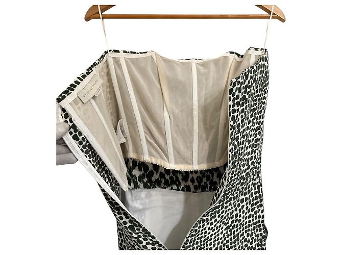 Stella Mc Cartney Stella McCartney Jumpsuit aus 100% Seide mit Allover-Print Weiß - Ansicht 5