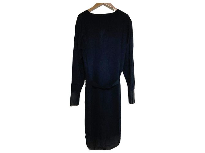 Autre Marque V-Ausschnitt Kleid BY MALENE BIRGER Schwarz - Ansicht 2