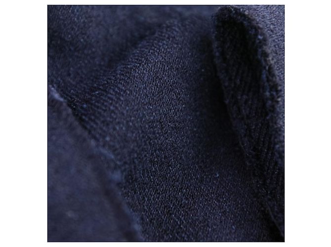 Cappotto ISSEY MIYAKE Tachimigi con cappuccio in misto seta e bretelle Blu Blu navy - vista 13