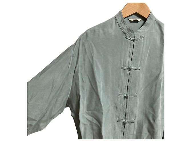 Autre Marque Camicia CLANE CHINA DETAIL LOOSE TOPS Blu - vista 2