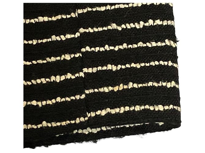 Autre Marque Chaqueta Leur Logette Border Tweed Negro - vista 13