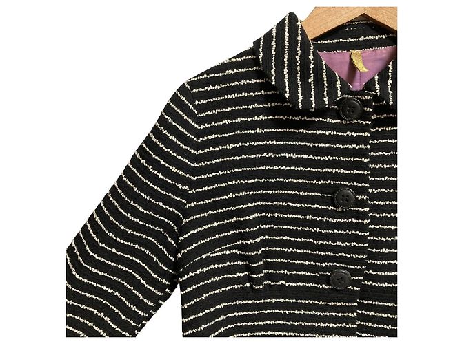 Autre Marque Chaqueta Leur Logette Border Tweed Negro - vista 2