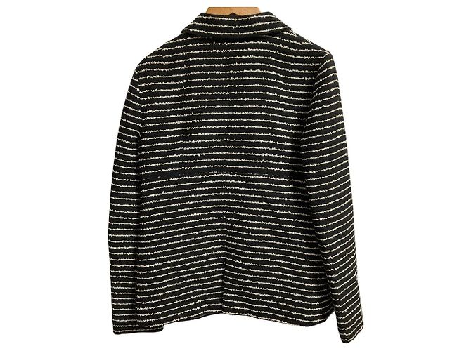 Autre Marque Chaqueta Leur Logette Border Tweed Negro - vista 4