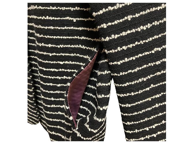 Autre Marque Chaqueta Leur Logette Border Tweed Negro - vista 8