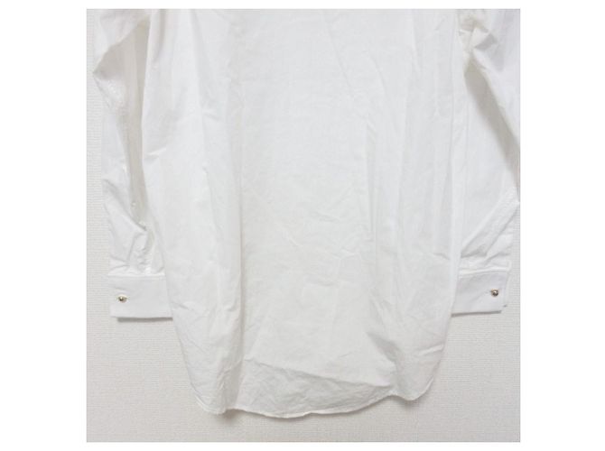 Camicia Christian Dior con pieghe Bianco - vista 7
