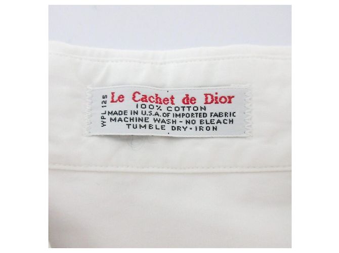 Camicia Christian Dior con pieghe Bianco - vista 9
