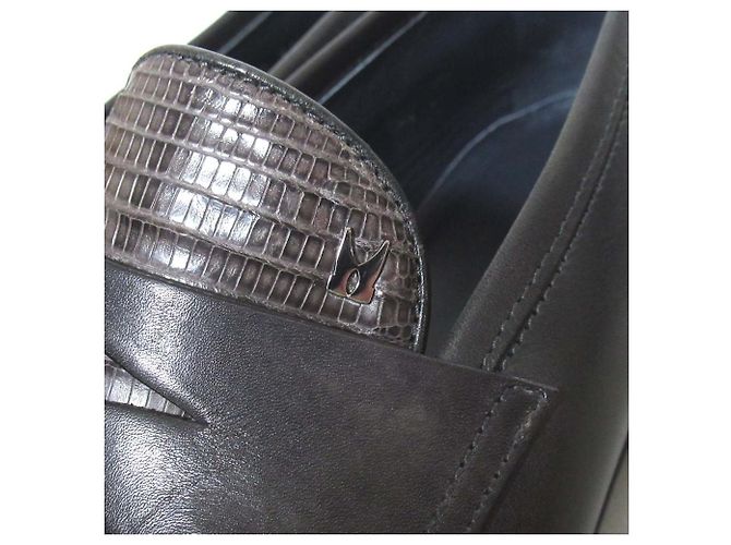 Autre Marque Mocassino in pelle Moreschi Marrone Grigio antracite - vista 5