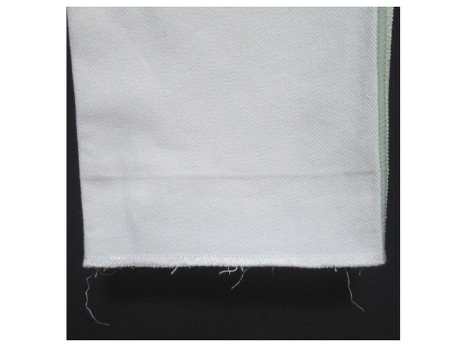 Pantalones de denim Chanel Coco Mark Blanco - vista 8