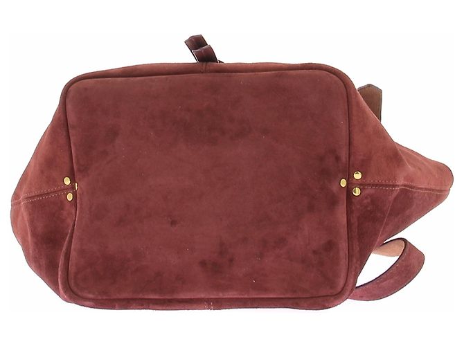 Borsa Tote Joseph S Jerome Dreyfuss Camoscio Rosso Scuro Bordò - vista 6