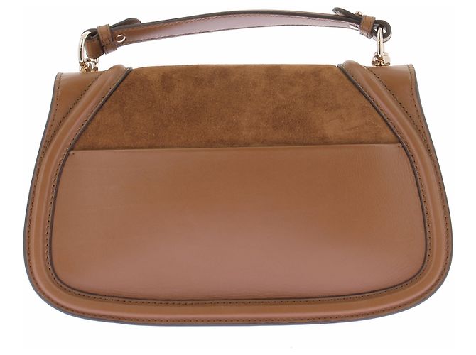 Gucci Borsa "Blondie" in scamosciato marrone Cammello - vista 2