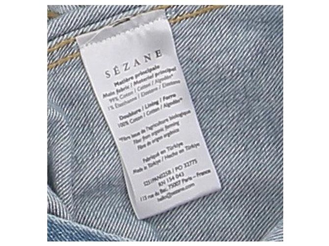 Jeans SéZane blu in cotone - vista 5