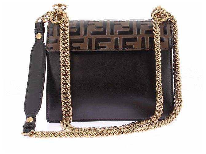 Fendi Borsa "Kan I" con stampa Zucca modello piccolo Marrone - vista 2