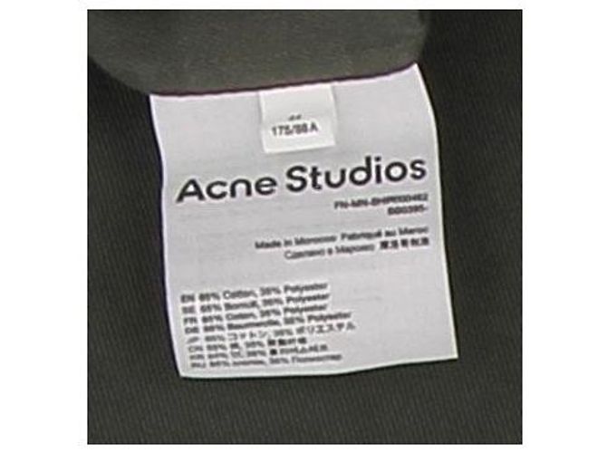Acne Studios Hemd aus Baumwolle Khaki - Ansicht 5