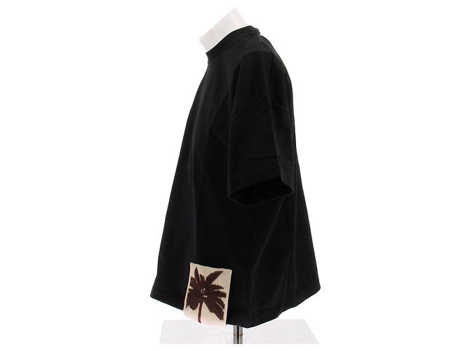 Jil Sander Black Cotton T-shirt - view 3