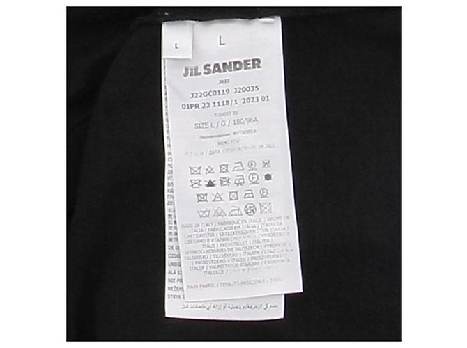 Jil Sander Black Cotton T-shirt - view 6