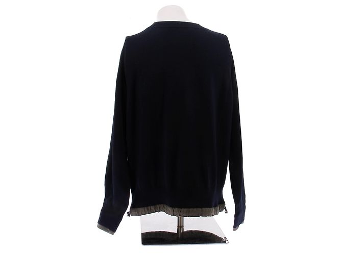 Sacai Wollpullover marineblau M - Ansicht 2