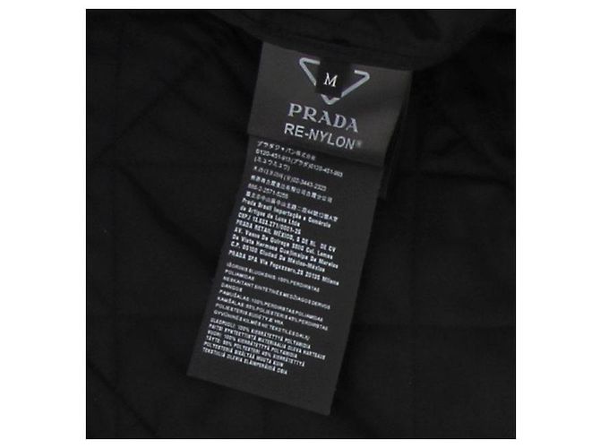 Prada Leichte Re-Nylon-Jacke Schwarz - Ansicht 6